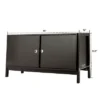 Costway TV Stand Modern Entertainment Cabinet For TV's Up To 50'' With Sliding Doors