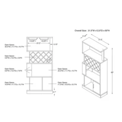Wellster Wine Cabinet For 11 Wine Bottles And Stemware Rack - MiBasics 19 Wellster Wine Cabinet For 11 Wine Bottles And Stemware Rack - MiBasics -Baxton Studio Store GUEST cb344558 51b9 4c0d 9f1c 259c9c8aad59