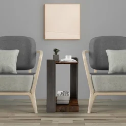 Costway 2PCS 2 Tier Sofa Side End Table Storage Shelf Small Spaces Living Room Bedroom -Baxton Studio Store GUEST cc0b0c0e 0a8c 4f7c b2b5 3b9bd035d65f