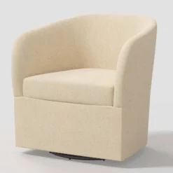 Rhea Swivel Chair In Linen - Threshold™ -Baxton Studio Store GUEST cc2b35c7 46f8 42eb a629 c7ddc109ae85