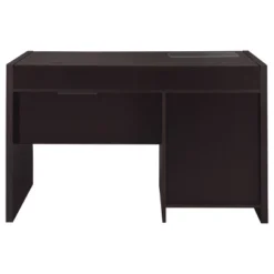 Halston 2 Drawer Office Desk Cappuccino - Coaster -Baxton Studio Store GUEST cc4f8b1c 41f6 41d7 b001 9df7736e5245