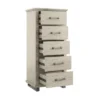 24'' Chest With 5 Drawers Beige - Accent Furniture