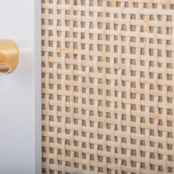 Set Of 2, Natural Rattan 2 Door Cabinets With 1 Adjustable Internal Shelf - ModernLuxe -Baxton Studio Store GUEST ccd73372 1f1d 4068 b34b cb2c109f48a9