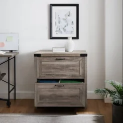 Rustic Farmhouse 2 Drawer File Cabinet - Saracina Home -Baxton Studio Store GUEST cd09ecfd 2800 45ff b975 ac1de6453ea1