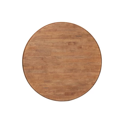 29.1" Dining Tables Round Top Carson Pedestal Distressed Oak - International Concepts 2 29.1" Dining Tables Round Top Carson Pedestal Distressed Oak - International Concepts - Image 2