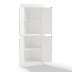 Shoreline Tall Corner Pantry White - Crosley -Baxton Studio Store GUEST cd94e5b3 4d8f 467c ab58 352e4fcafe51