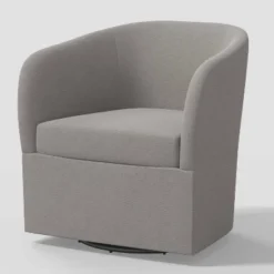 Rhea Swivel Chair In Linen - Threshold™ -Baxton Studio Store GUEST cea3a485 7fca 4ec9 a4d1 2a98c0669d70