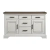 Drake Server Rustic White/French Oak - Intercon