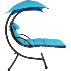 Sunnydaze Decor Sunnydaze Outdoor Hanging Chaise Floating Lounge Chair With Canopy Umbrella And Arc Stand 17 Sunnydaze Decor Sunnydaze Outdoor Hanging Chaise Floating Lounge Chair With Canopy Umbrella And Arc Stand -Baxton Studio Store GUEST ceec9020 0024 40cf a1ea d811e4c36e6c