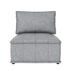 Sybil Modular Chair Gray Linen - Room & Joy -Baxton Studio Store GUEST cf8c7bbb a9c0 485b 8c50 bf0766ce9e00