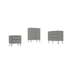 3pc Rockefeller Dresser And Nightstand Set - Manhattan Comfort -Baxton Studio Store GUEST d071f356 63e3 4dd4 a116 1d82725cc6e6