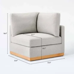 Woodland Hills Modular Sectional Corner Light Gray - Threshold™ Designed With Studio McGee 21 Woodland Hills Modular Sectional Corner Light Gray - Threshold™ Designed With Studio McGee -Baxton Studio Store GUEST d13a80c0 94a7 4a14 807c 01f454d7e453