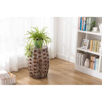 26" Hampton Side Table Weathered Walnut - Boraam 6 26" Hampton Side Table Weathered Walnut - Boraam - Image 6