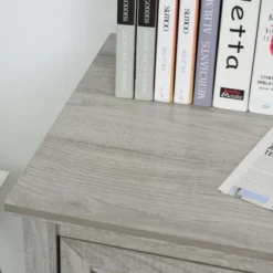 HOMCOM Retro Wooden 2-Drawer Lateral File Chest Cabinet Pedestal For Document Storage With Hanging Bar For Letter/Legal Size, Gray -Baxton Studio Store GUEST d1614bc4 0895 4e53 9941 00b4e81c8cf3