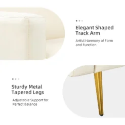 Lanna 76"Wide Vegan Leather Modern Style Convertible Futon Sofa Bed For Living Room Guest Bedroom | ARTFUL LIVING DESIGN -Baxton Studio Store GUEST d1a66786 d6af 4cdc 8707 0711c8993daf