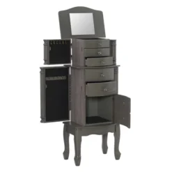 Sedalia Jewelry Armoire Gray - Powell Company -Baxton Studio Store GUEST d2d168ef a5cd 4d9b 9e33 ba1ee800efee