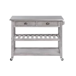 Sonoma Kitchen Cart With Stainless Steel Top - Boraam -Baxton Studio Store GUEST d3066c96 1d2c 4809 a200 9f1ae0aed877