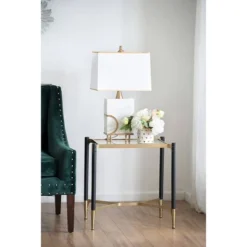 Park View Rectangle Occasional Side Table Black/Gold - A&B Home -Baxton Studio Store GUEST d3467969 15d2 4b43 a100 58a566282a2b