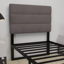 Merrick Lane Headboard With Tufted Upholstery And Powder Coated Metal Frame -Baxton Studio Store GUEST d373dbe1 3cd2 4e68 9204 a7e469879fb7