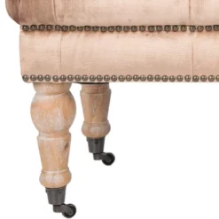 Barney Tufted Bench W/ Brass Nail Heads - Safavieh -Baxton Studio Store GUEST d41ac43e cce8 4f3e 86dc 5cd4208acf51