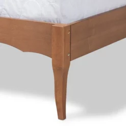 Marieke Wood Bed Frame Ash Walnut - Baxton Studio -Baxton Studio Store GUEST d454e1fd 15aa 48a3 90df 29370d1db594