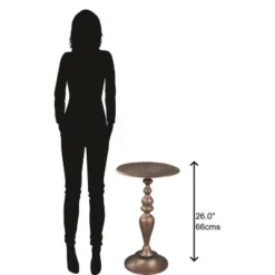 Hekman 27654 Hekman Antique Brass Side Table 2-7654 Special Reserve