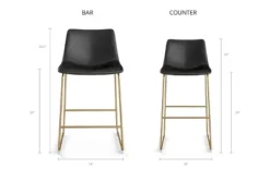 Inmod Kiersten Counter Stool (Set Of 2) -Baxton Studio Store GUEST d48035db faf3 4bb7 842c 2f22b19d2f7f