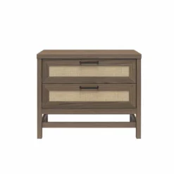 Ameriwood Home Lennon 2 Drawer Nightstand -Baxton Studio Store GUEST d5a648a2 bc92 41eb af3f f5ebdfaa0238