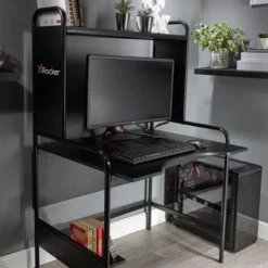 Icarus Gaming Desk Black - X Rocker -Baxton Studio Store GUEST d6b88e86 2211 48ea 8f4f 4490bd637fea