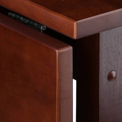 Lynnwood High Drop Leaf Dining Table Antique Walnut - Winsome 7 Lynnwood High Drop Leaf Dining Table Antique Walnut - Winsome - Image 7