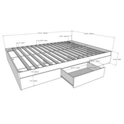 Queen Storage Platform Bed - Nexera -Baxton Studio Store GUEST da8df22c 6c9a 4b91 86a1 46e7b3fe2b8e