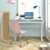 Costway Modern Computer Desk Writing Desk Makeup Vanity Table Storage