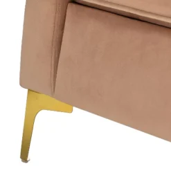 Eldoria Sofa Loveseat With Gold Stainless Leg | Karat Home -Baxton Studio Store GUEST dcea2803 c082 4548 b79d 7fafcff2cbc8