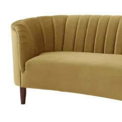 71" Millephri Loveseat Olive Yellow Velvet - Acme Furniture -Baxton Studio Store GUEST dd767813 7e67 4824 8b8d 8a3053cb2f0e