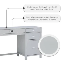 Peggy Side Storage Desk - Linon -Baxton Studio Store GUEST de4f30de 24ff 4534 8fda 9f1c3aa86352