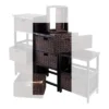 28.62" Omaha Storage Rack With Baskets Black - Winsome