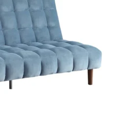 76" Yolandi Futon Teal Velvet/Dark Walnut Finish - Acme Furniture 12 76" Yolandi Futon Teal Velvet/Dark Walnut Finish - Acme Furniture -Baxton Studio Store GUEST de6075fa 6e9a 4739 b954 14939522839e