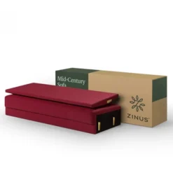 76" Mikhail Sofa Ruby Red - Zinus -Baxton Studio Store GUEST def8c5be 89ca 4ee5 88dc d3156467363f