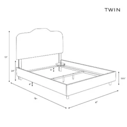 Seville Upholstered Bed In Linen - Skyline Furniture -Baxton Studio Store GUEST df0549dd 1524 4718 9325 b0545dcd03c0