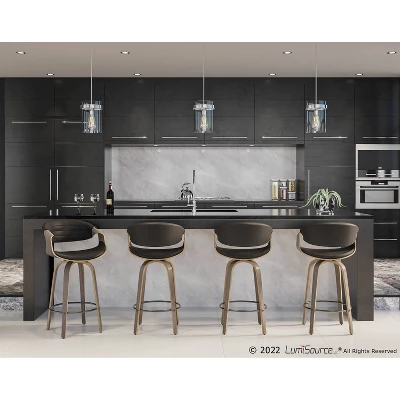 Set Of 2 Symphony Upholstered Counter Height Barstools - Lumisource 10 Set Of 2 Symphony Upholstered Counter Height Barstools - Lumisource - Image 10