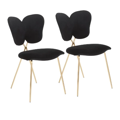 Set Of 2 Madeline Contemporary And Glam Chairs - LumiSource 9 Set Of 2 Madeline Contemporary And Glam Chairs - LumiSource - Image 9