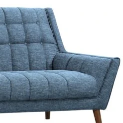 Cobra Mid-Century Modern Sofa Blue Linen/Walnut - Armen Living -Baxton Studio Store GUEST e081f2fa a54d 4eeb a7ba 3b56671ddcd0