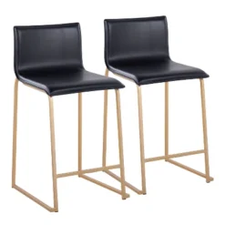 Set Of 2 26" Mara Contemporary Counter Height Barstools - LumiSource -Baxton Studio Store GUEST e1d5e7b7 a422 4b25 9e8c 44fe800ba9d0