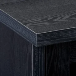 Fremont TV Stand For TVs Up To 95" With Glass Cabinets Black - CorLiving -Baxton Studio Store GUEST e21700ea f645 424a ad54 2b9b64bd1138