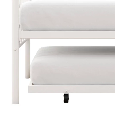 Twin Leila Metal Daybed And Trundle White - Room & Joy 5 Twin Leila Metal Daybed And Trundle White - Room & Joy - Image 5
