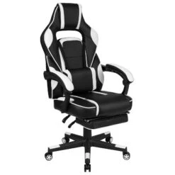 Flash Furniture X40 Gaming Chair Racing Ergonomic Computer Chair With Fully Reclining Back/Arms, Slide-Out Footrest, Massaging Lumbar -Baxton Studio Store GUEST e45a8727 6de7 4078 8b4b f85579c20ede