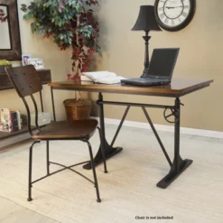 Miller Sit Or Stand Adjustable Desk Black - Carolina Chair & Table -Baxton Studio Store GUEST e57355b9 681b 44c8 a349 b1986cfe2e7a