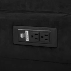 Finley Convertible Futon Sofa Bed Black - Serta -Baxton Studio Store GUEST e5a9202a 6f1d 4b76 9ced 11d9fc275c3d