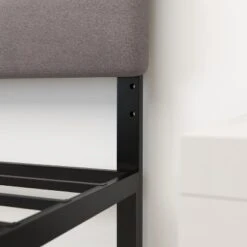 Merrick Lane Headboard With Tufted Upholstery And Powder Coated Metal Frame -Baxton Studio Store GUEST e5ae83a4 c5bd 4386 8815 9ebaf05bb3b0