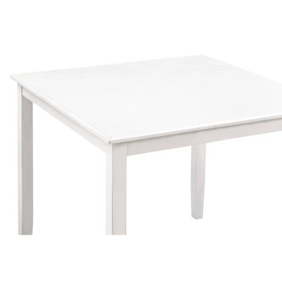 Wynnie Wood Counter Height Dining Table White - Abbyson Living 3 Wynnie Wood Counter Height Dining Table White - Abbyson Living - Image 3